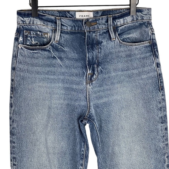 Frame Jeans Womens 27 Le Drew Bootcut High Rise Rigid Cotton Denim Casual Blue - Picture 3 of 11